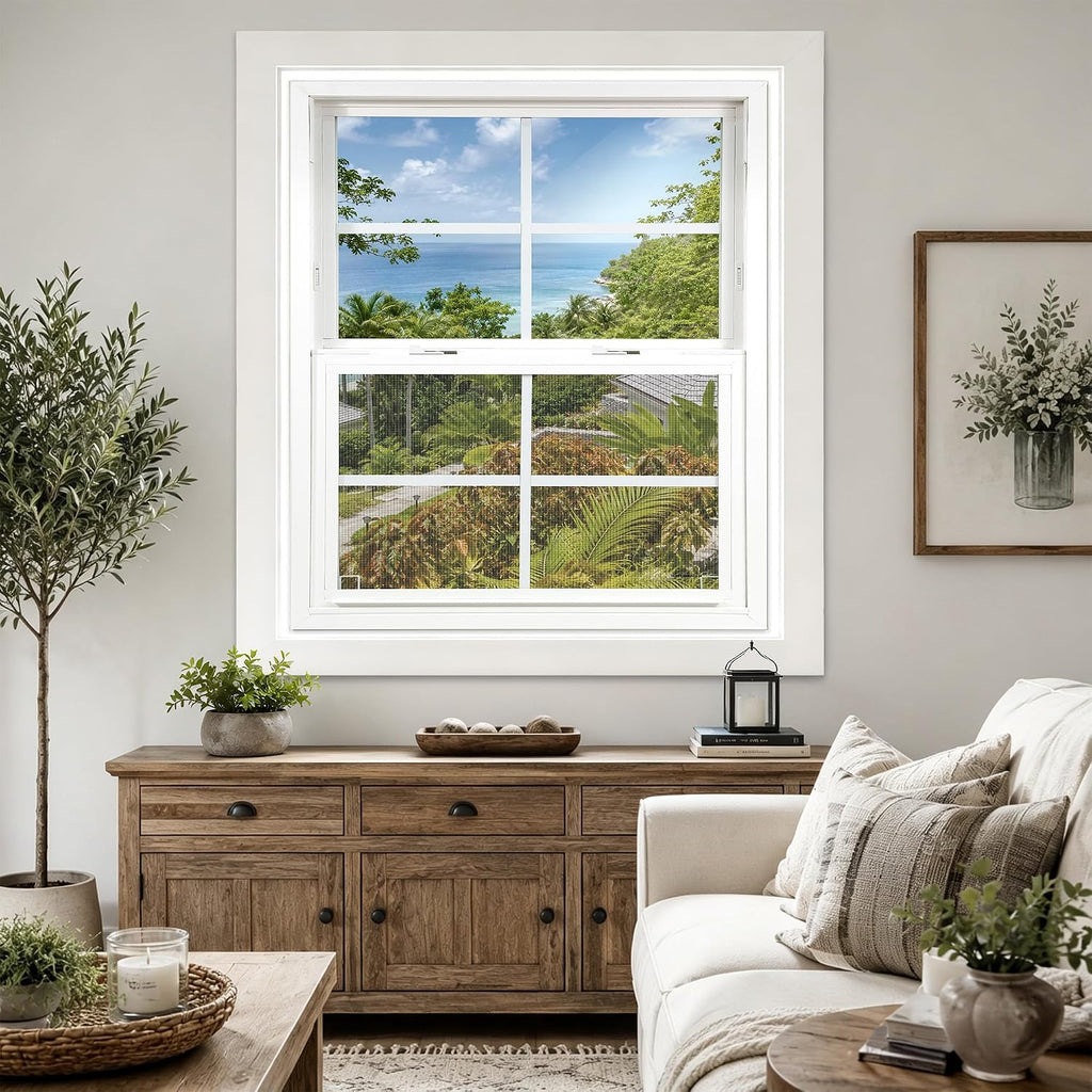 Vinyl Single Hung Window 32"x36", Double Pane Household Window