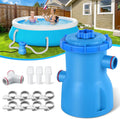 300 GPH Pool Filter Pump for Small Above Ground Pools, ETL Certified Pool Cartridge Filter Pump System with GFCI
