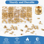 420 Pcs Brass Threaded Inserts for 3D Printing, M2 M2.5 M3 M4 M5 M6