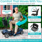 4 Wheel Mobility Scooter - Electric Powered Wheelchair Device