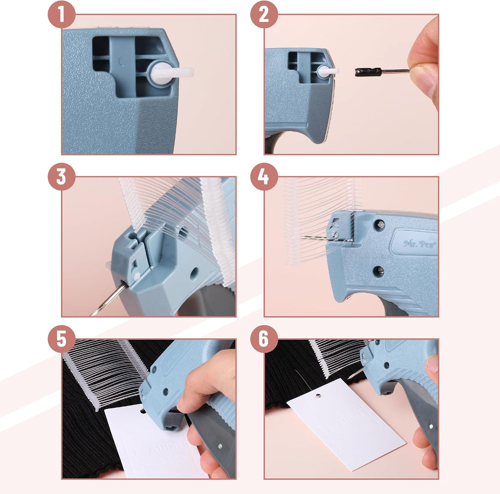 Price Tagging Gun, Hangtag Attacher with 2000 Barbs