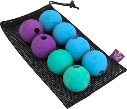 Fetch Balls Extremely Durable Natural Rubber Toy 2.5 inch, 8-pack (CM-0264-CS01)