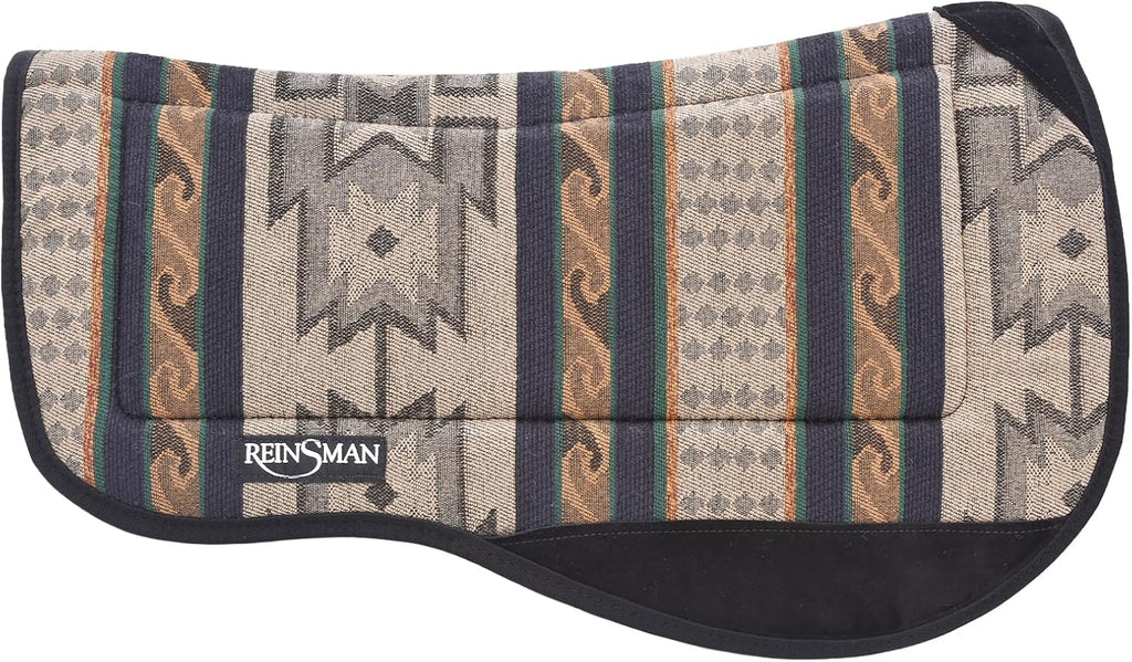 Contoured Trail Pad with Breathable Non-Slip Tacky Too Bottom - Comfortable Durable Shock-Absorbing Stain & UV