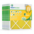 20x20x1 Air Filter 6 Pack, MERV 11 Dust & Pet Dander Defense