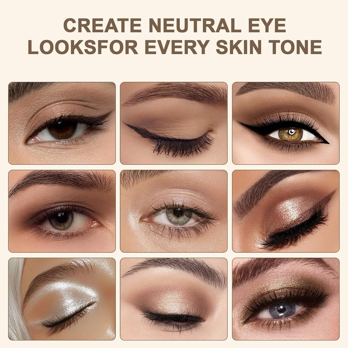Neutral Eyeshadow Palette 9 Colors