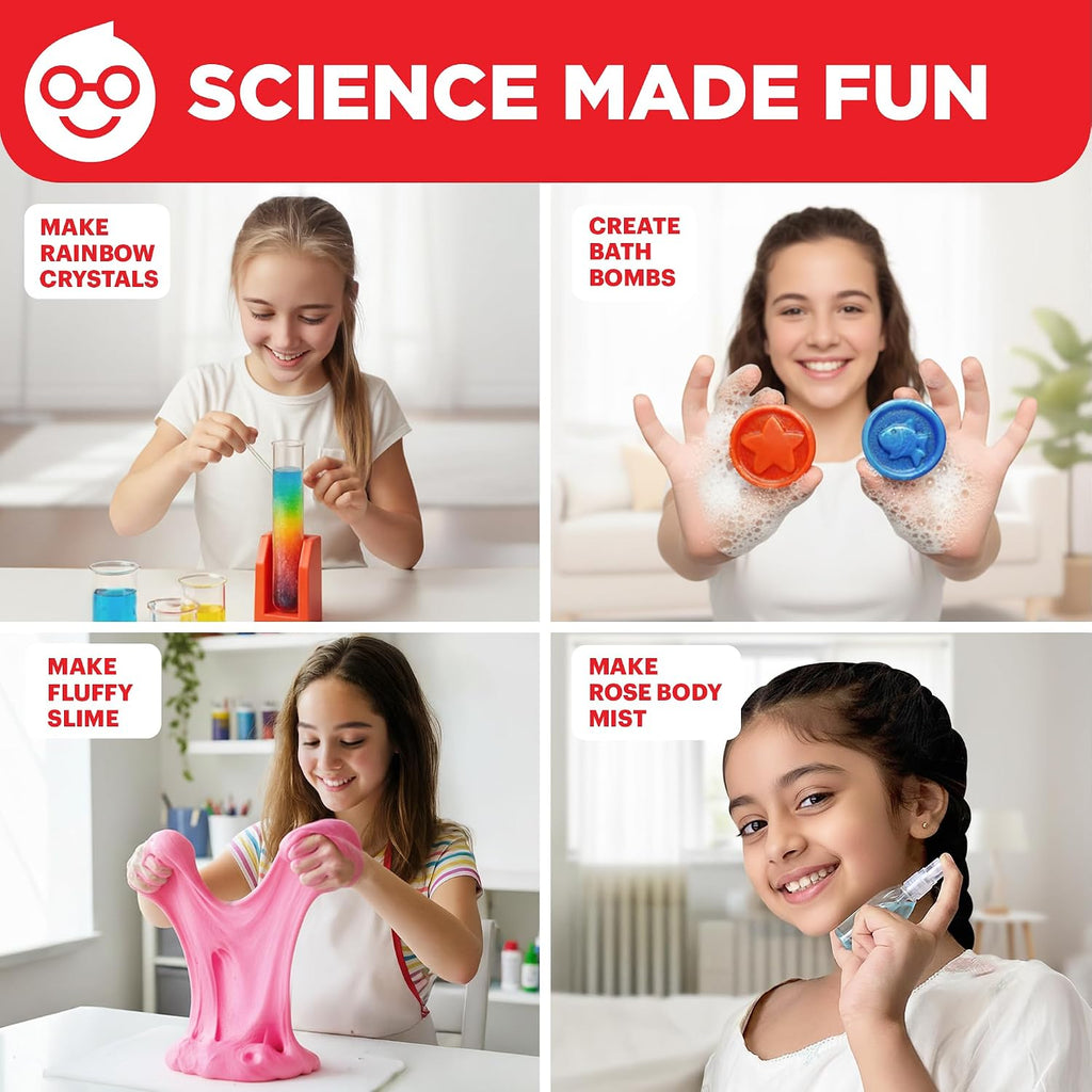 Girls' Ultimate Science Experiments Kit for Kids Ages 8+ | Birthday Gift Ideas for Girls 9, 10, 11, 13, 14, 135+