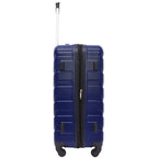 4 Piece Miami Luggage and Packing Cubes Set, Blue