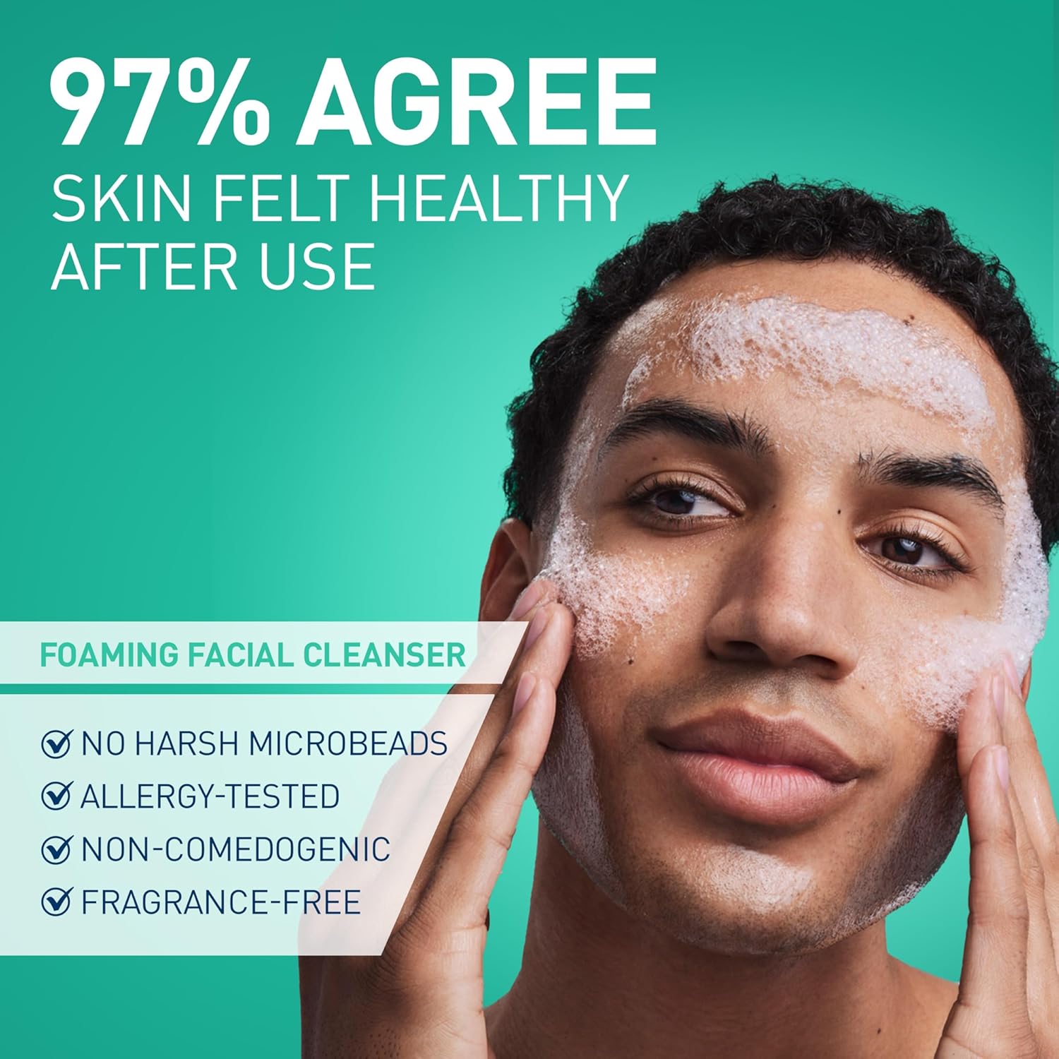 Foaming Facial Cleanser, Daily Face Wash for Oily Skin, Hyaluronic Acid + Ceramides + Niacinamide, Fragrance Free
