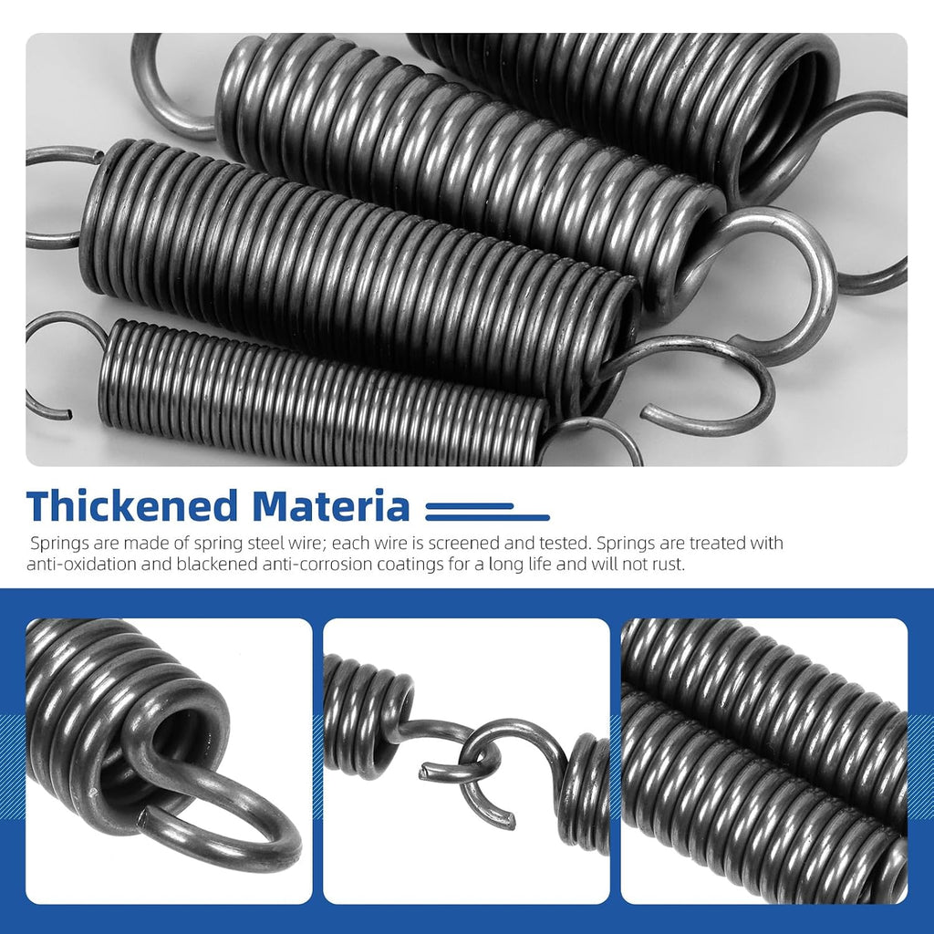 36pcs Stainless Steel Extension Springs with Opening Hook Sets 12 Sizes Small Spring Tension Spring Wire Assortment