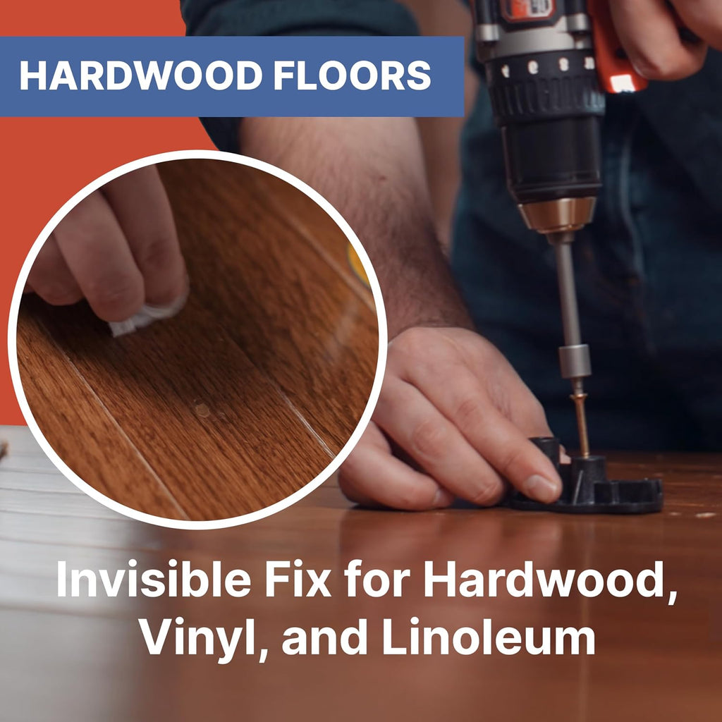 Squeaky Floor Repair Kit for Hardwood, Carpet, Vinyl & Linoleum – Complete Floor Squeak Repair Kit Includes Joist
