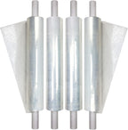 Stretch Film/Wrap, 20" x 1000' 80G With Handle, 4-Pack, Clear