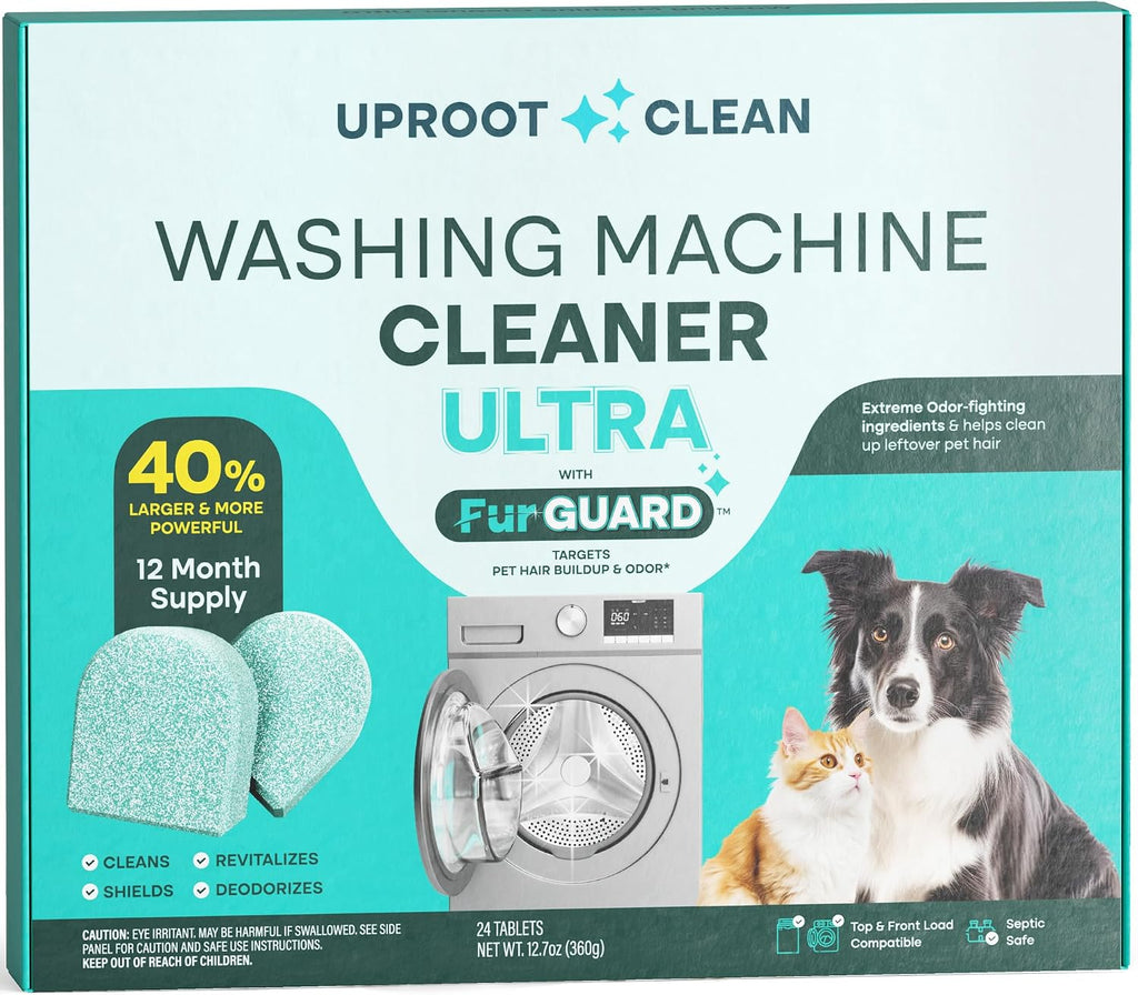 Washing Machine Cleaning Tablets Ultra 40% Stronger, 24 Pack