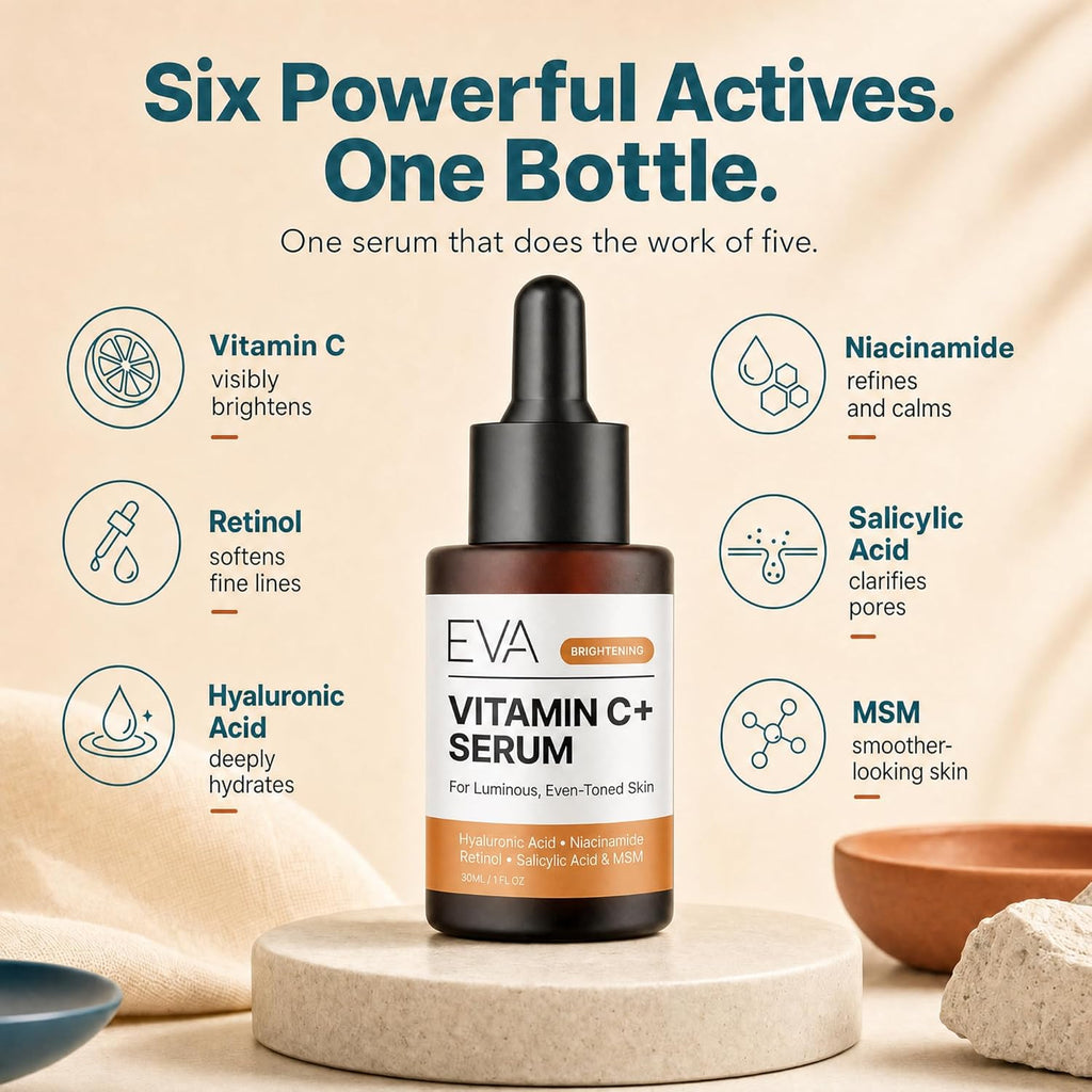 Vitamin C Serum for Face – Anti Aging Dark Spot Remover & Corrector with Retinol, Hyaluronic Acid, Niacinamide &