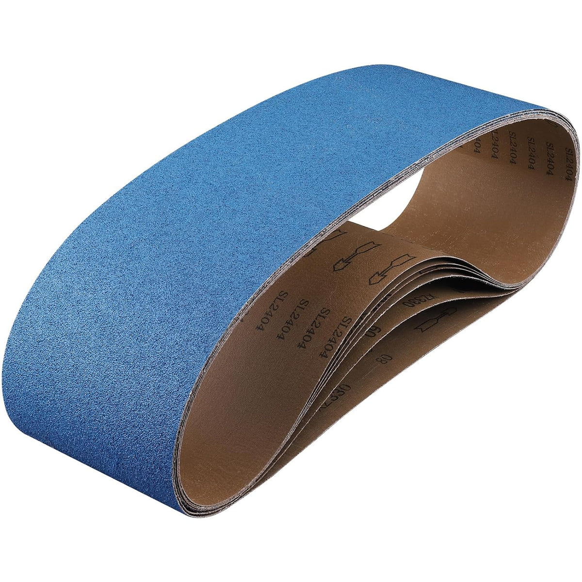 6-Piece Premium 6 x 48 Inch Zirconia Sanding Belts 40-400 Grit