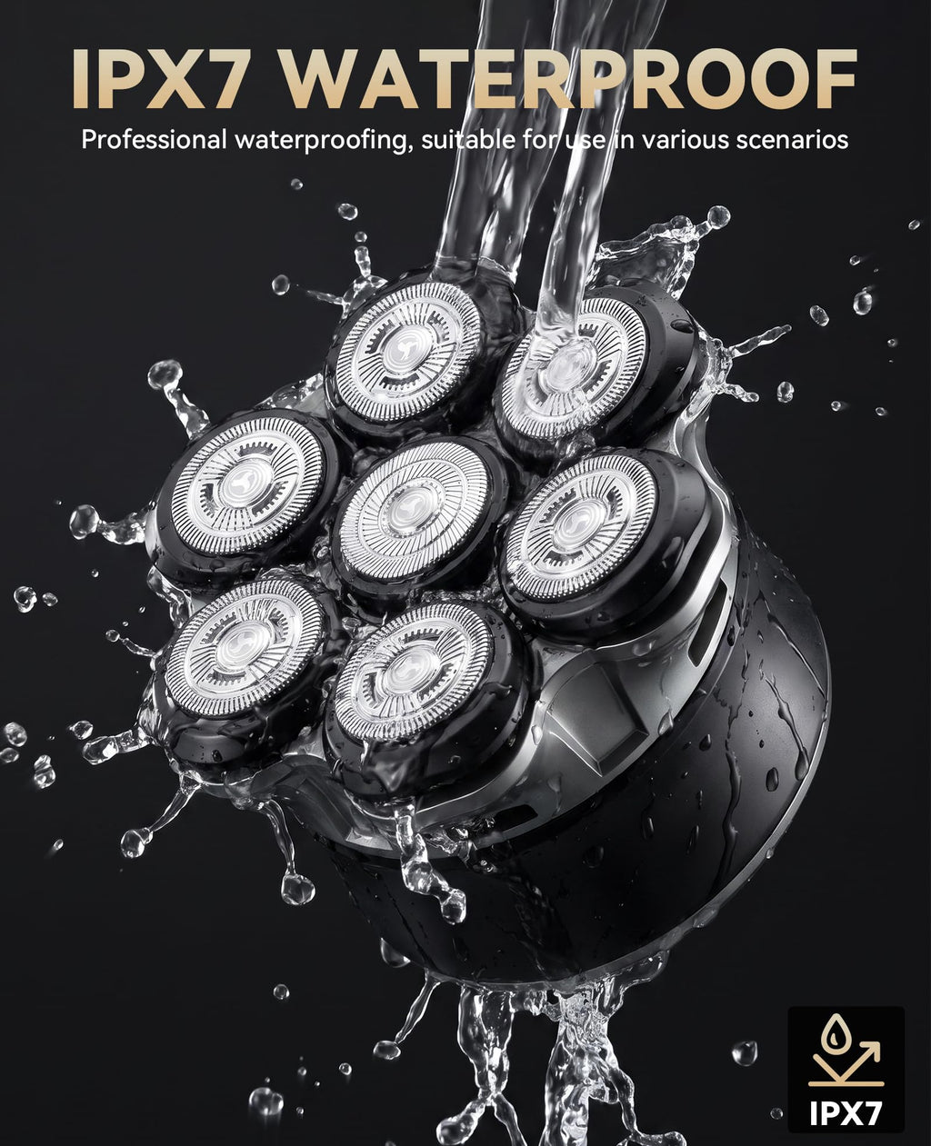 Head Shavers for Bald Men,Waterproof Electric Razor with 7DFloating