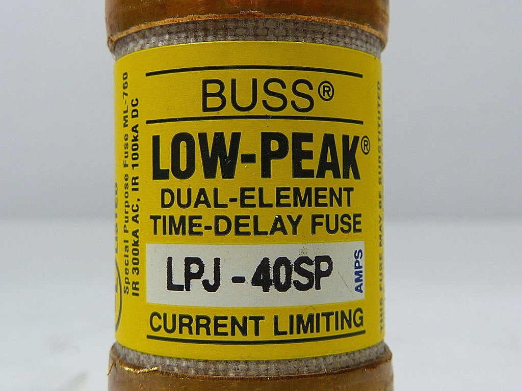 COOPER BUSSMANN - LPJ-40SP - FUSE, 40A, 600V, TIME DELAY