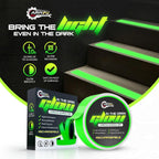 1 Inch x 60 FT Glow in The Dark Tape – Pack of 2 Rolls – Bright Rechargeable Fluorescent Glow – Luminous for Outdoors