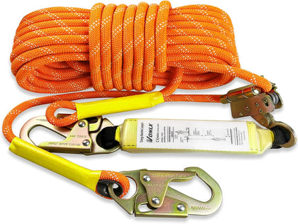 100FT Fall Protection Safety Rope Heavy‑Duty Vertical Lifeline