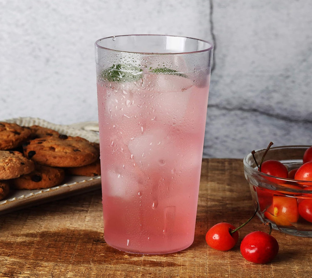 Restaurant-Grade Beverage Tumblers (Clear (Set of 12), 12 oz)