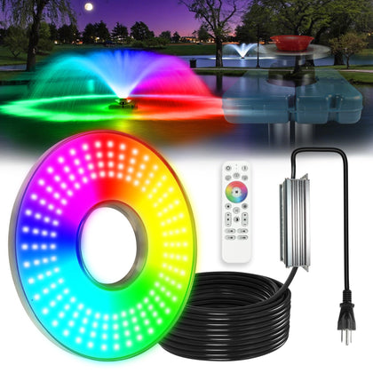 Pond Fountain Aerator Lights, F0 RGB Fountain Pump Light (No Pump)