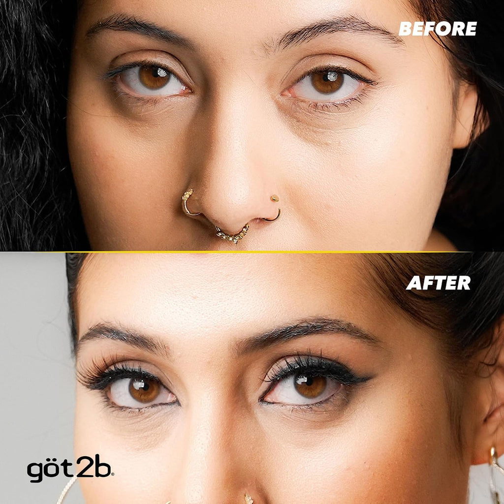 Glued Brow Gel & Edge Control, Strong Hold, Clear, 0.54 Fl Oz