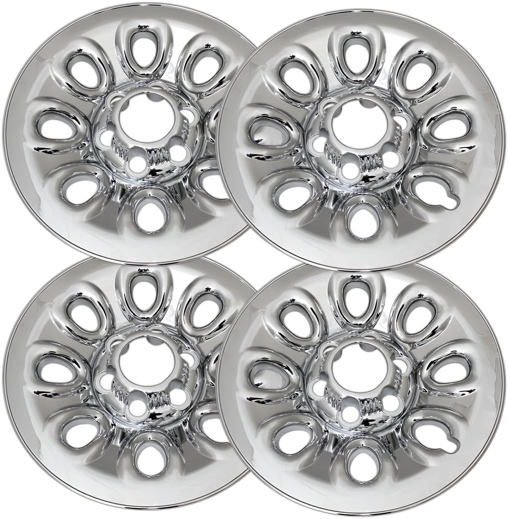17 inch Wheel Skins for 2001-2013 Chevy Avalanche (Set of 4) Impostor Wheel Covers for 17 inch Chrome ABS Wheels
