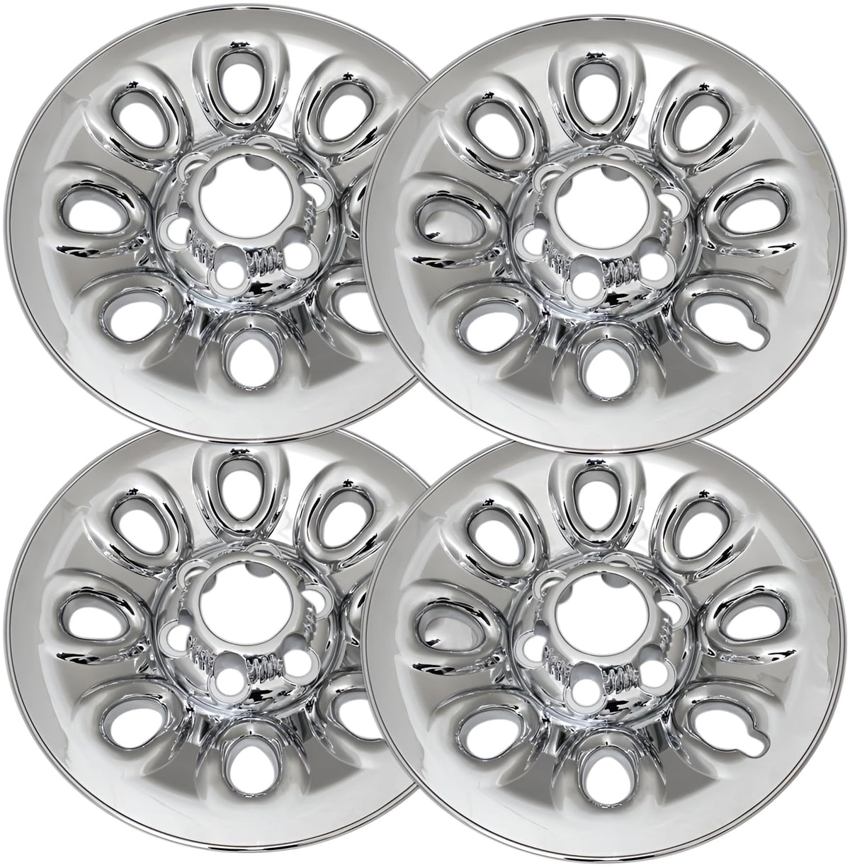 17 inch Wheel Skins for 2001-2013 Chevy Avalanche (Set of 4) Impostor Wheel Covers for 17 inch Chrome ABS Wheels