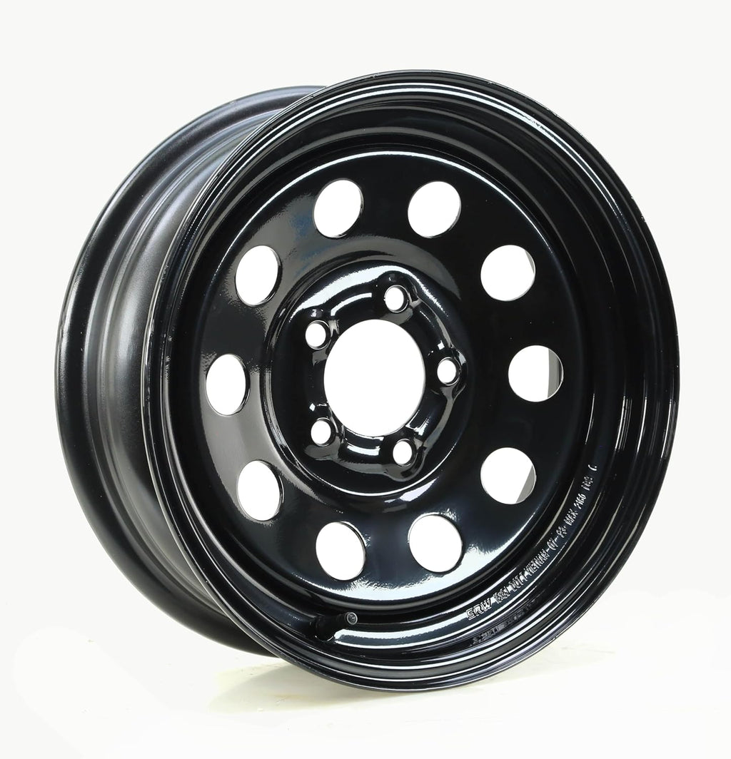 Trailer Tire Wheel ST205/75D15 6PR C 101L 5X4.5 Black Mod, Pk2