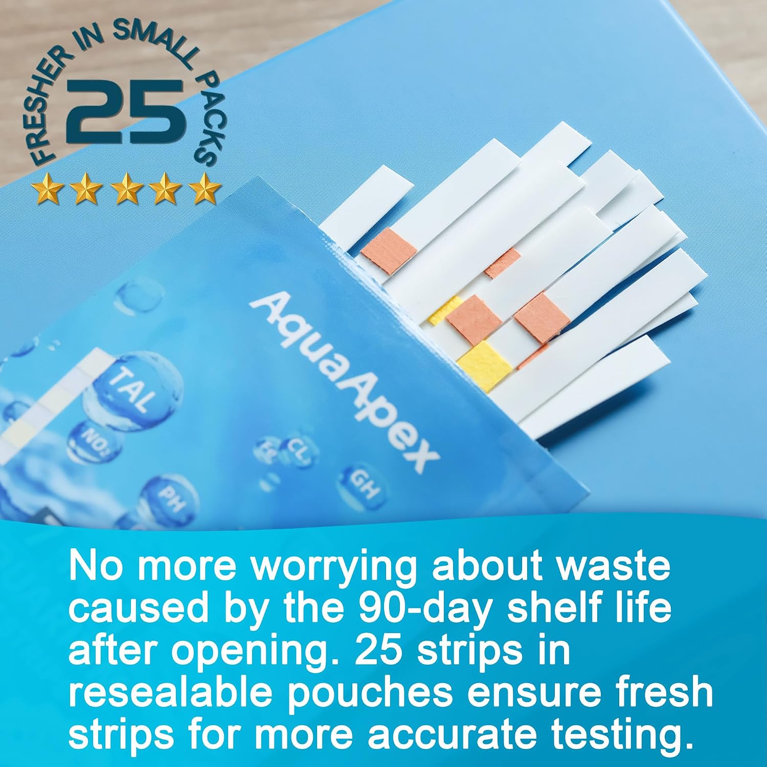 Aquarium Test Strips Kit,8-in-1 150 Strips |100 Multi-Test + 50 Ammonia Strips | Ammonia Test Kit for Fish Tank Test