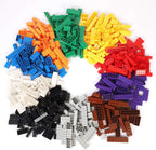 Building Bricks 1020 Pieces Set, 1000 Basic Building Blocks in 17 Fun Shapes Includes Wheels, Door, Window, Bulk