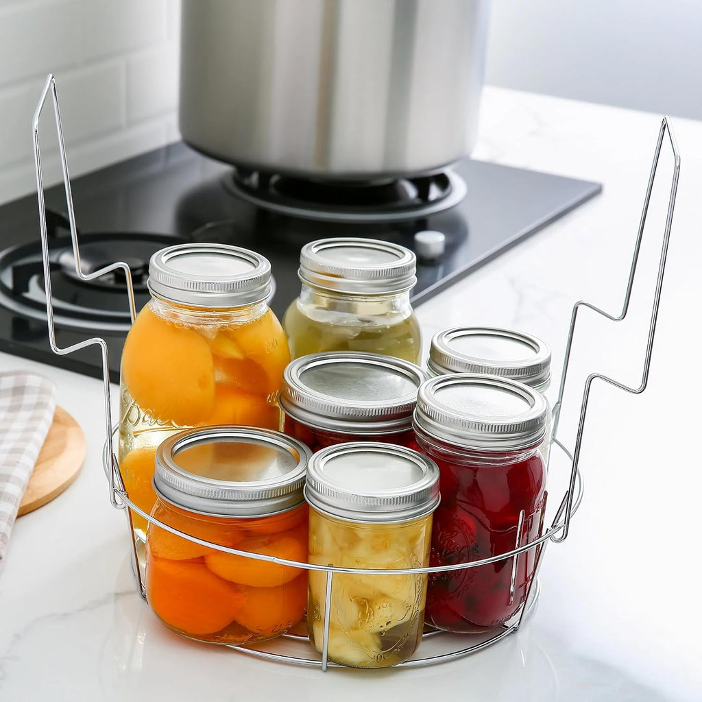 21.5Qt Stainless Steel Canning Pot with Rack, Water & Steam Canner, Large