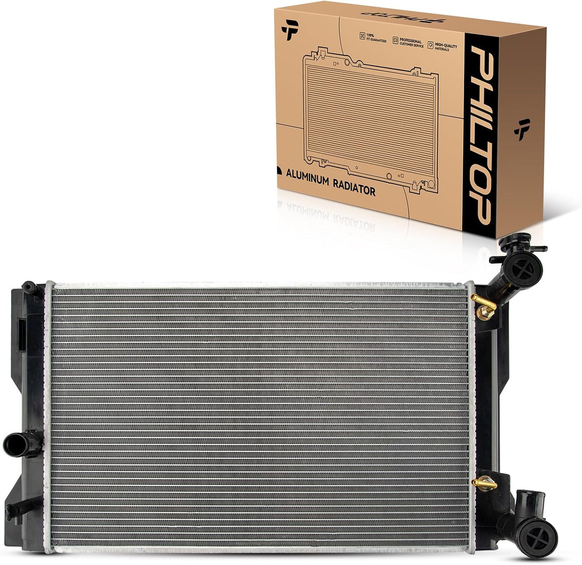 PHILTOP CU13106 Radiator Replacement for Corolla, Matrix, Vibe