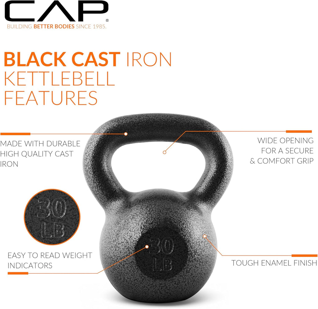 Barbell Cast Iron Kettlebell - Singles and Sets, Multiple Weight Choices
