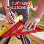 8.5-Inch 3D Large Carpenter Square for Multi-Angle Measuring and Marking | 15-90 Degrees Angle Marking Square