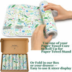 100% Cotton Flannel Reusable Paper Towels - 7 Pack Machine Washable - 3 Layers Extra Absorbent, Zero Waste Soft Cloth