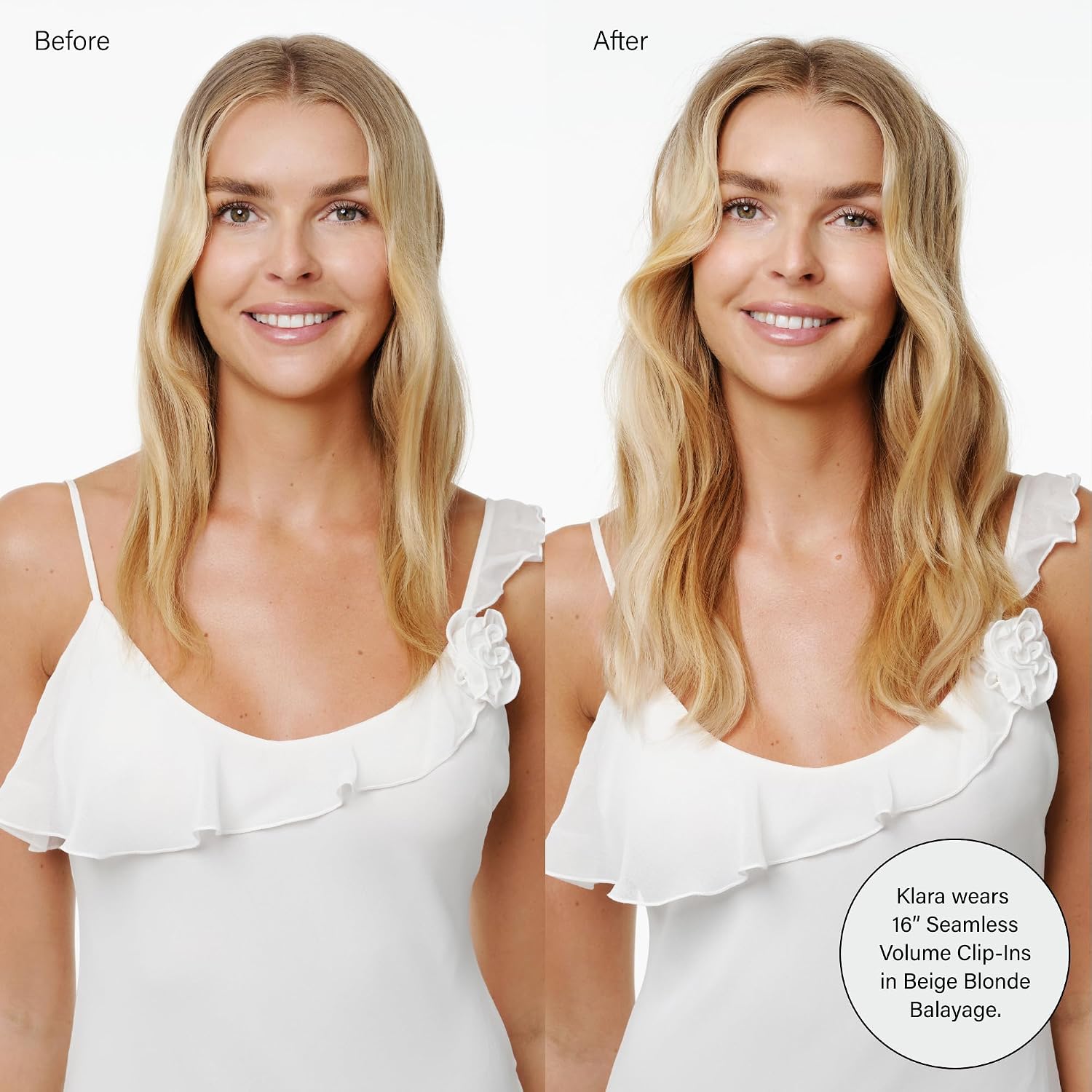 Clip-in Volume Boost Hair Extension Ash Brown Balayage (5T18A) | 16 Inches,100 Grams,5-Piece Starter Kit Remy Human