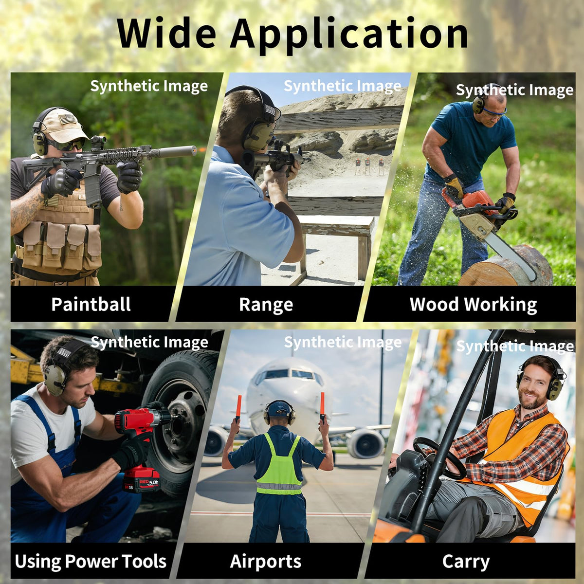 Electronic Shooting Earmuffs NRR23dB Sound Amplification Hearing Protection