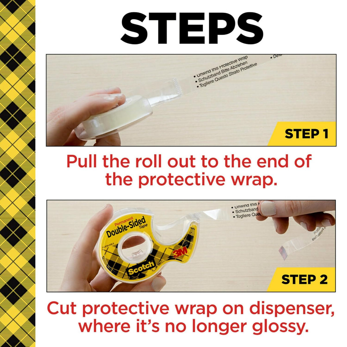 Double Sided Tape, Back to School Supplies, Essential for Scrapbooking, Card Making and Arts and Crafts Projects for