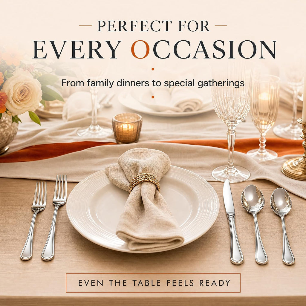 Silverware Set for 8,40 Piece Heavy Duty Cutlery Set