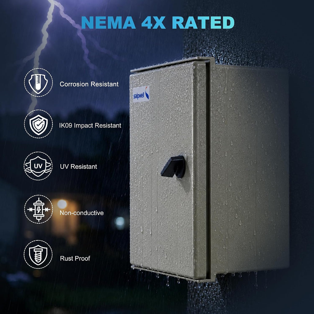 12x10x5.5 Inch NEMA 4X Electrical Enclosure