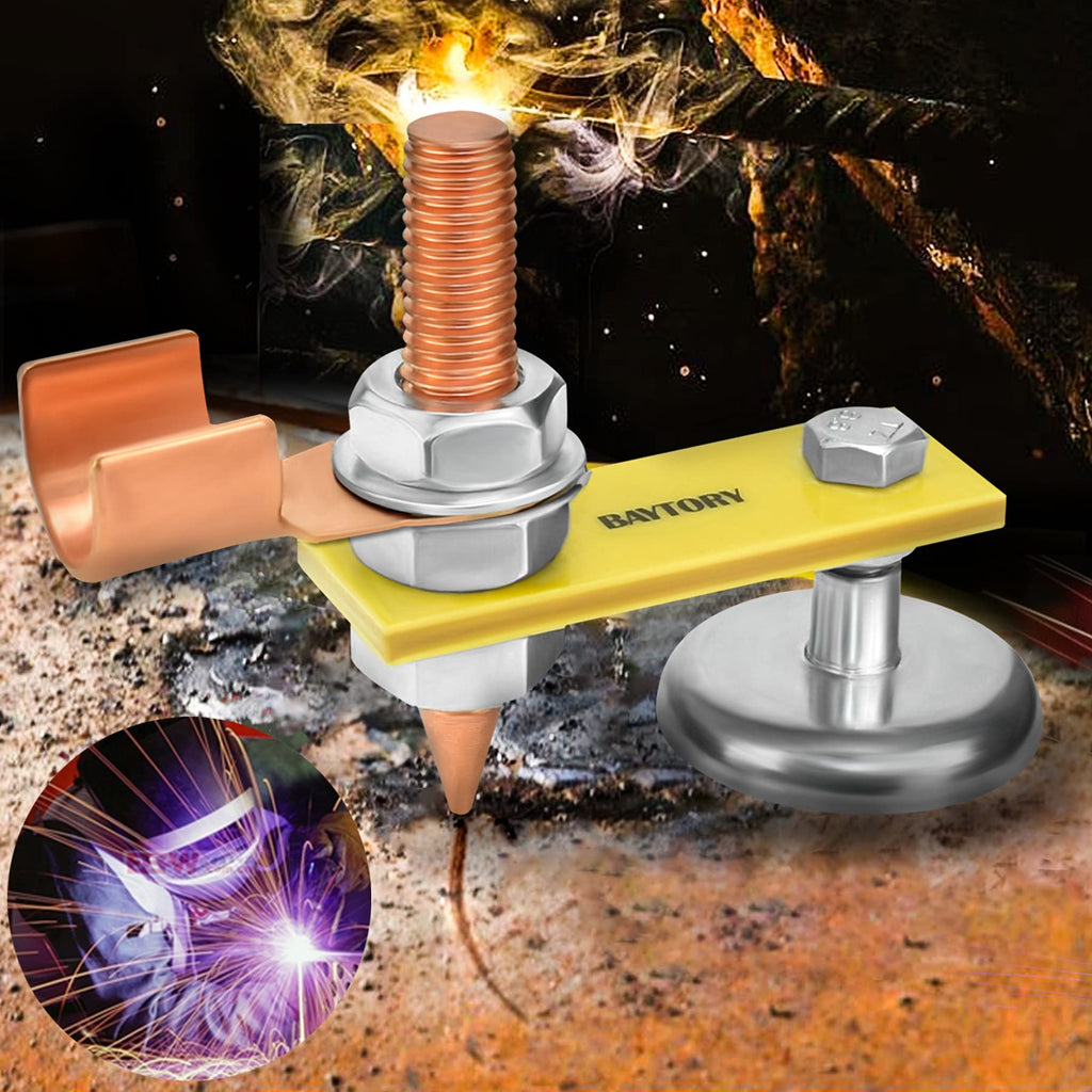 BAYTORY Upgrade Magnetic Welding Support Ground Clamp Tools