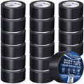 Black Duct Tape Bulk, 2 Inches x 30 Yards, 16 Pack
