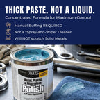Metal Polish Paste for Chrome, Stainless Steel, & Aluminum (1 Gallon)