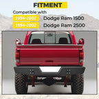 KUAFU Rear Step Bumper Compatible with 1994-2002 Ram 1500 2500