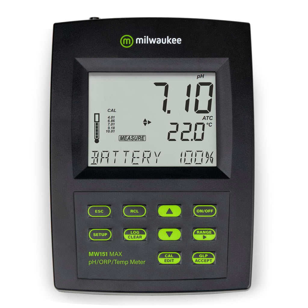 Milwaukee Instruments pH/ORP/Temp Logging Bench Meter - MW151