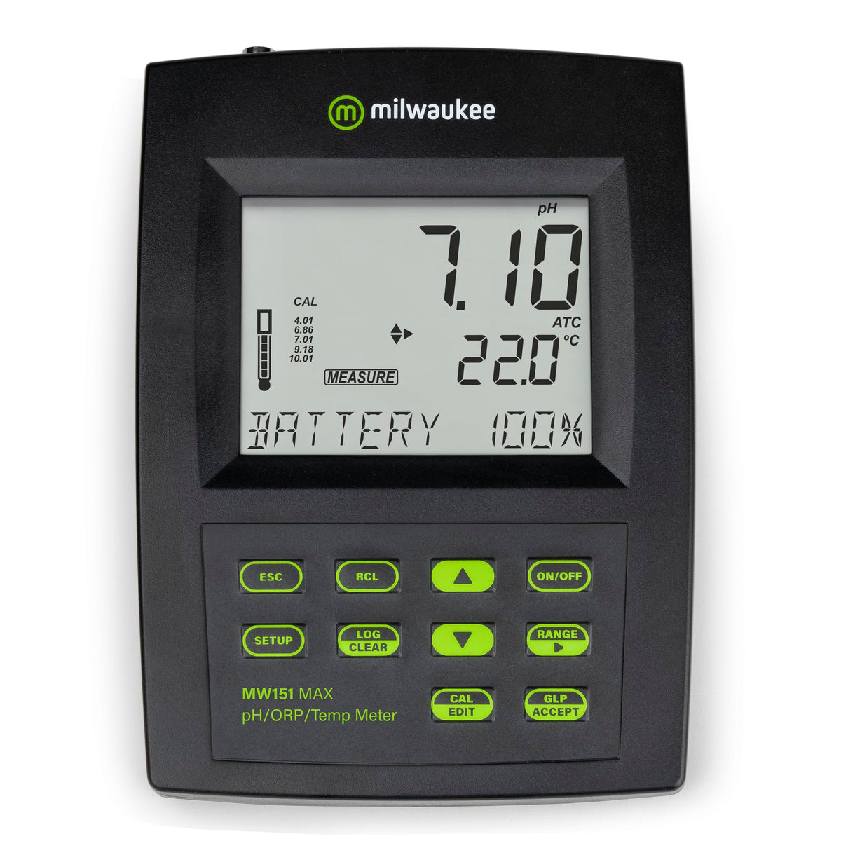 Milwaukee Instruments pH/ORP/Temp Logging Bench Meter - MW151