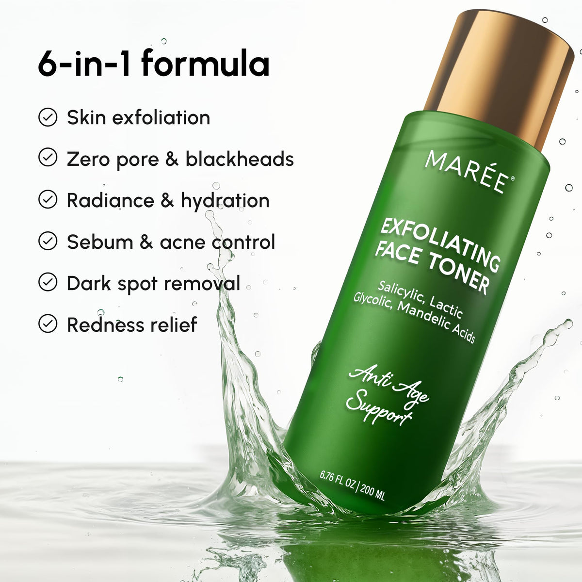 Exfoliating Salicylic Acid Toner for Face Exfoliator Pore Cleaner
