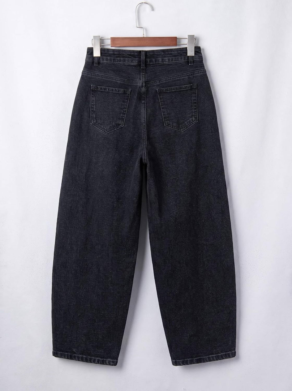 Women's Boyfriend Baggy Barrel Jeans Mid Rise Denim Ankle Pants
