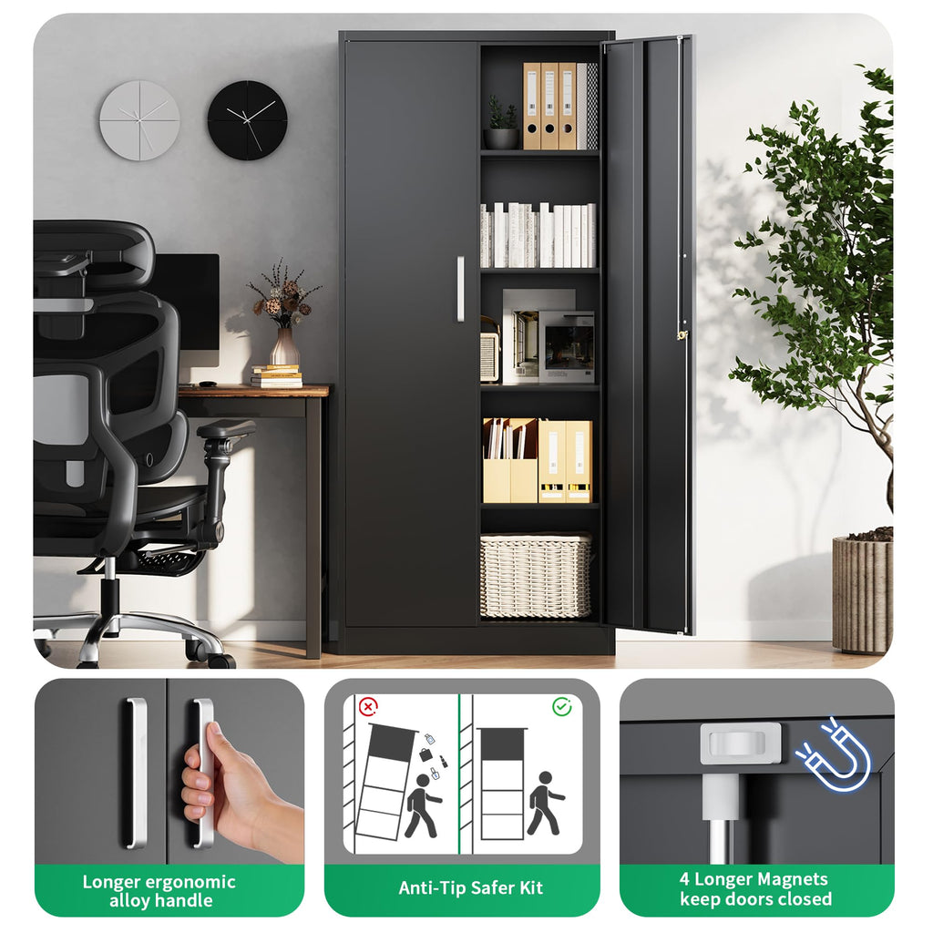 Metal Garage Storage Cabinet, Durable Metal Storage Solution