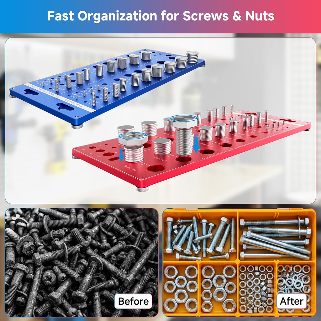 66 Nut and Bolt Thread Checker, Bolt Size and Thread Gauge